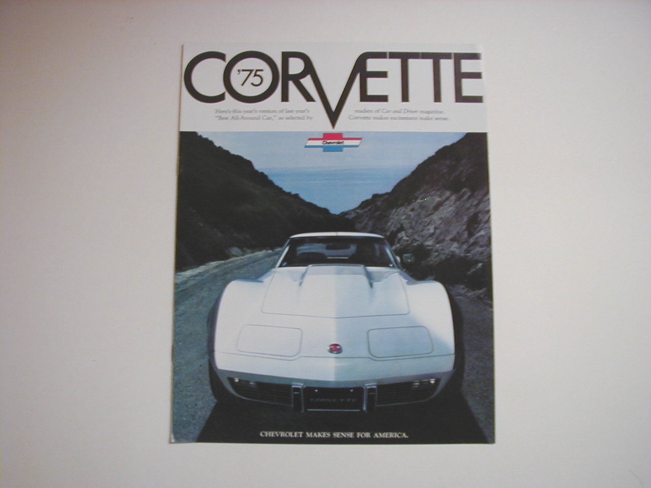 1975 Corvette Sales Brochure Original NOS